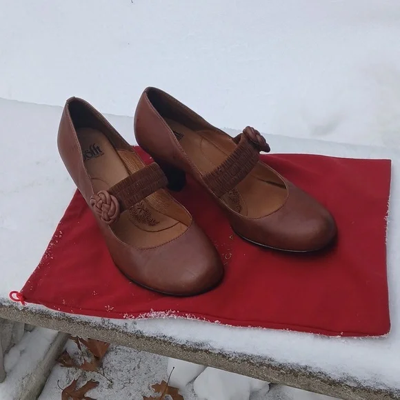 Sofft Leslie Maryjane Leather Shoe Size 9.5 - Picture 10 of 11